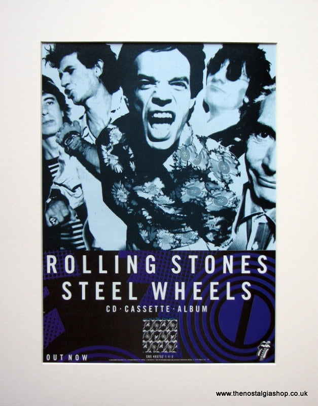 Rolling Stones Steel Wheels1989 Original Advert (ref AD905)