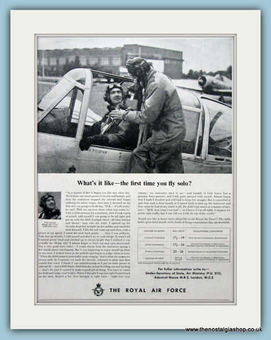 The Royal Air Force Original Advert 1955 (ref AD6277)