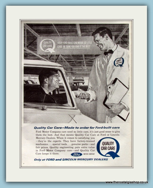 Ford Motor Company Original Advert 1963 (ref AD8274)
