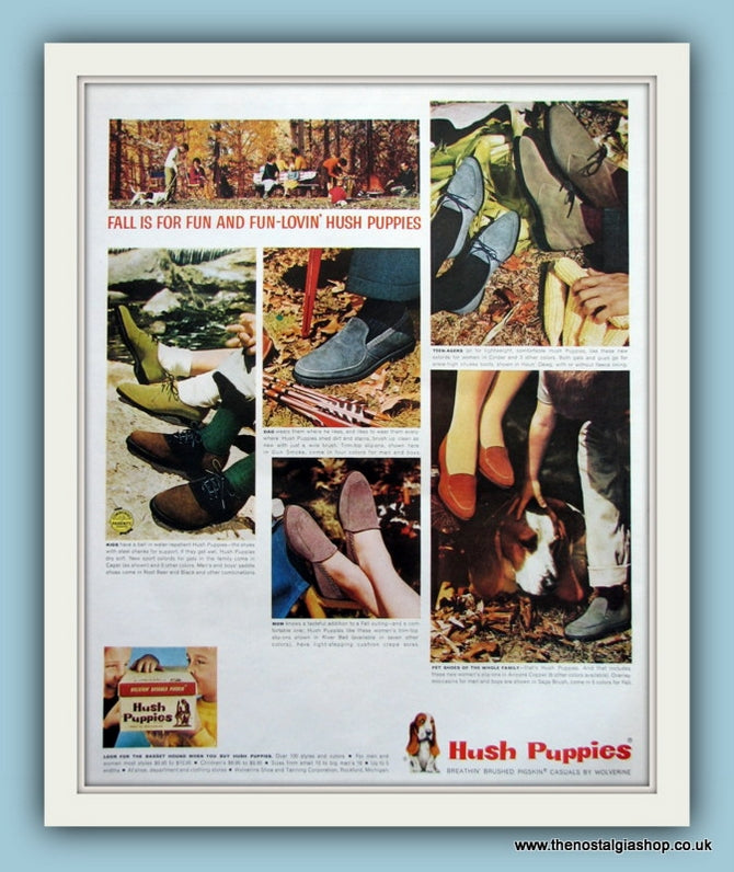 Hush Puppies. Original Advert 1962 (ref AD8197)