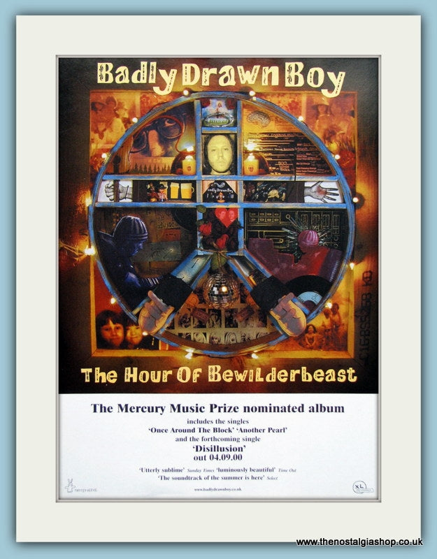Badly Drawn Boy The Hour Of Bewilderbeast Original Music Advert 2000 (ref AD3408)