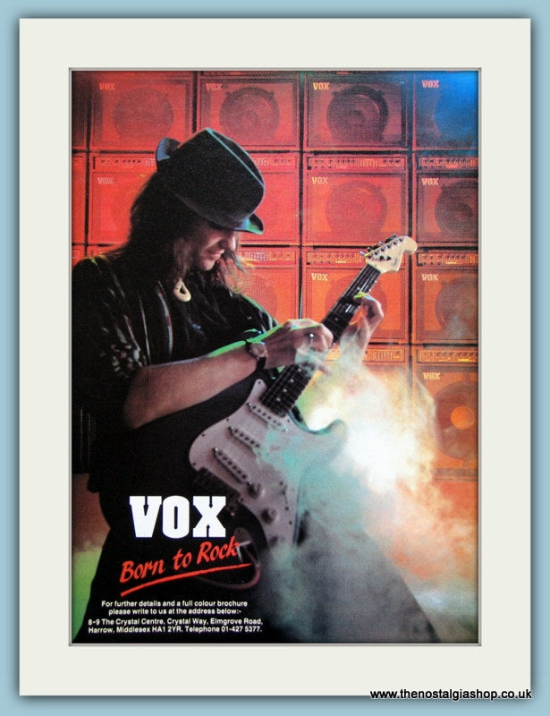 Vox Guitars & Accessories Original Advert 1989 (ref AD2735)