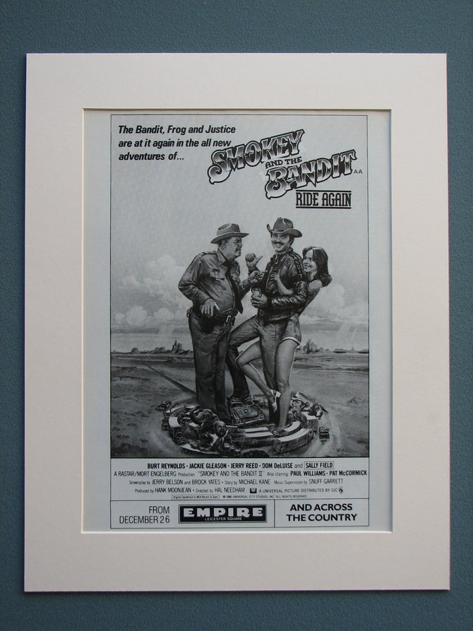 Smokey and the Bandit Ride Again 1981 Original advert (ref AD621)