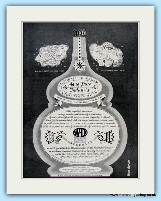 Woodall - Duckham Aqua Pura. Original Advert 1964 (ref AD4799)