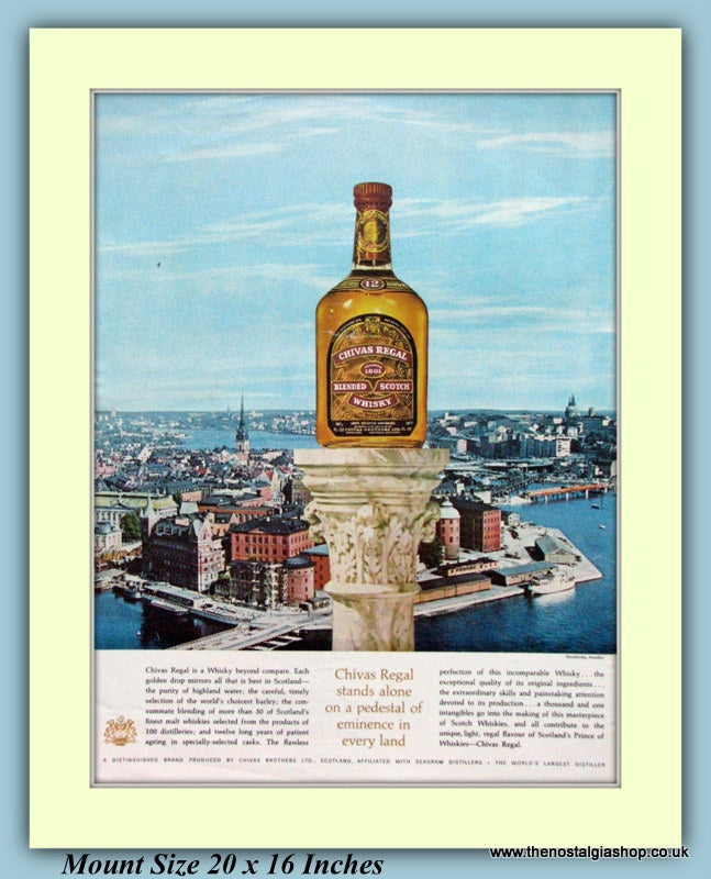 Chivas Regal Scotch Whisky Original Advert 1965 (ref AD9214)