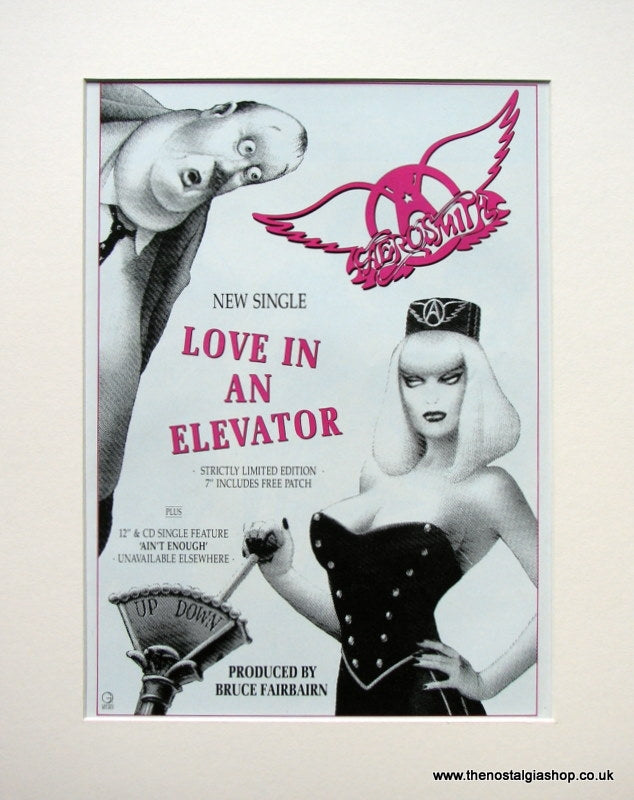 Aerosmith Love In An Elevator. Original advert 1989 (ref AD902)