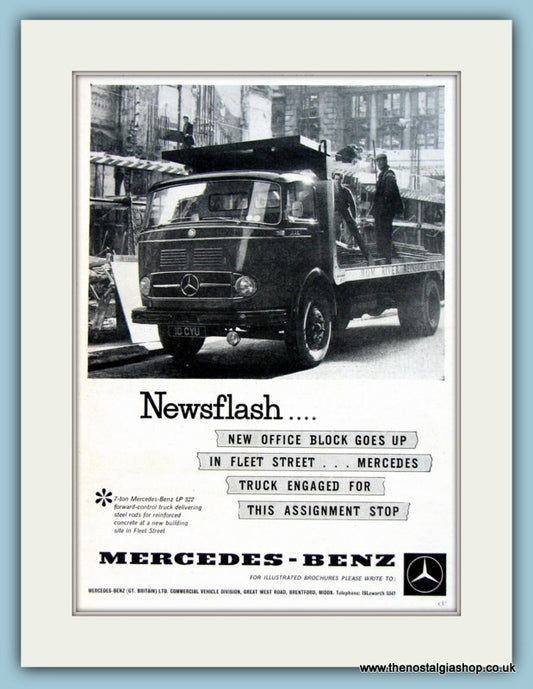 Mercedes-Benz 7 Ton LP 322 Truck Original Advert 1962 (ref AD2966)