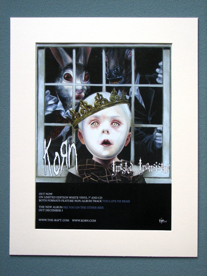 Korn Set of 2 Original adverts (ref AD863)