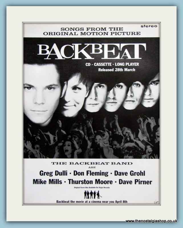 The BackBeat Band  Backbeat 1994 Original Advert (ref AD3327)