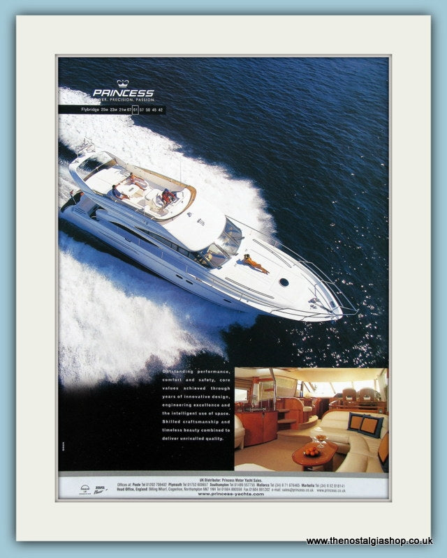 Princess Power Boat Original Advert 2004 (ref AD2326)