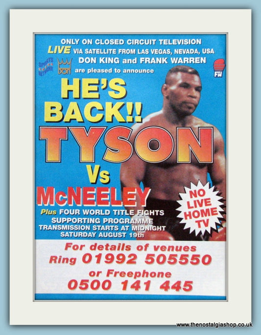 Tyson v McNeeley 1995 Original TV Advert (ref AD4408)