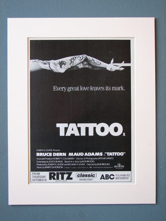 Tattoo Original Advert 1980 (ref AD468)