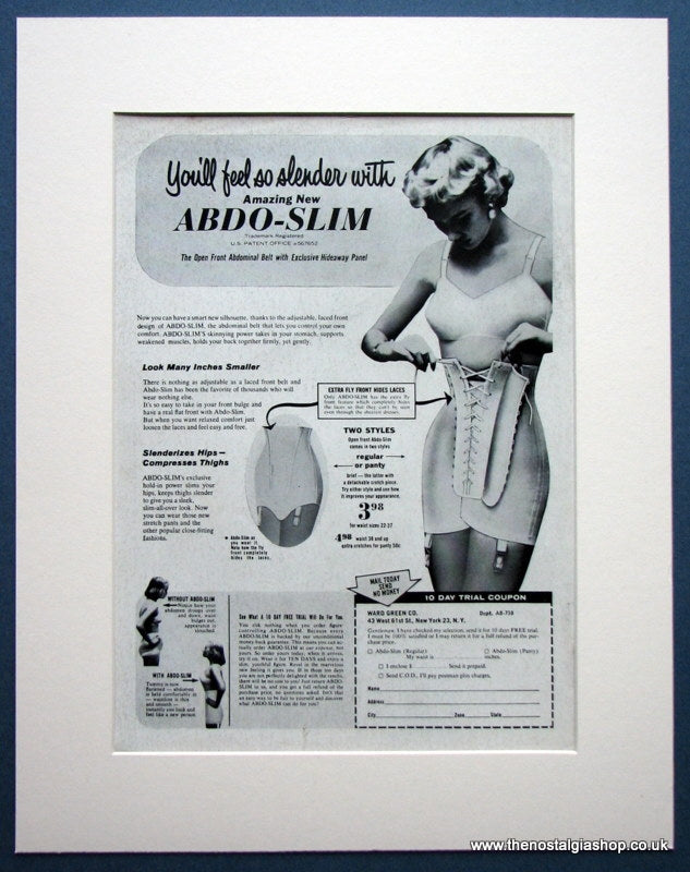 Abdo-Slim 1964 Original Advert (ref AD978)