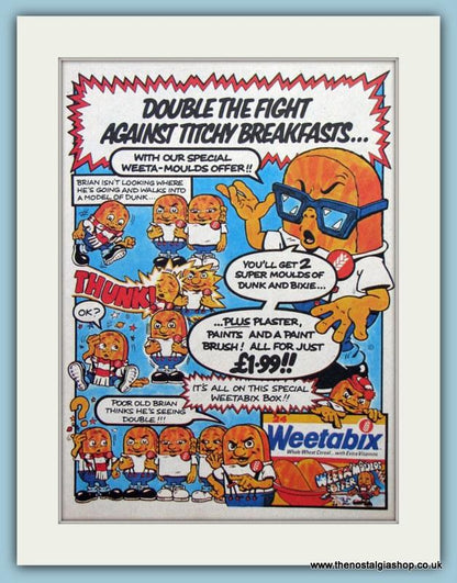 Weetabix Titchy Breakfasts Set Of 2 Original Adverts 1983 & 1984 (AD6448)
