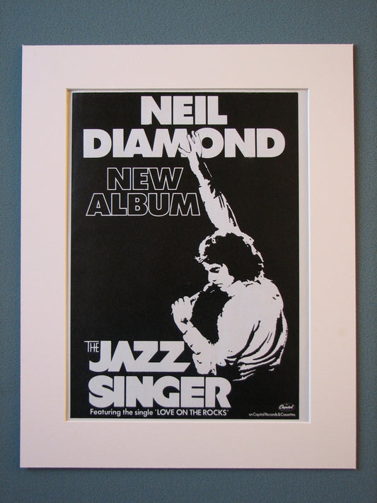 Neil Diamond The Jazz Singer 1980 Original advert (ref AD423)