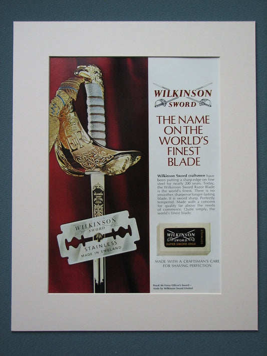 Wilkinson Sword 1966 Original advert (ref AD823)