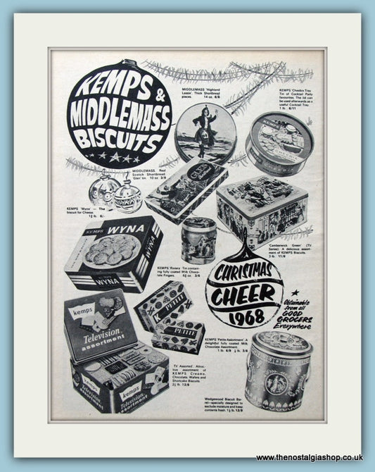 Kemps & Middlemass Biscuits. Original Advert 1968 (ref AD4377)