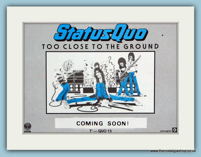 Status Quo Original Advert 1984 (ref AD1860)