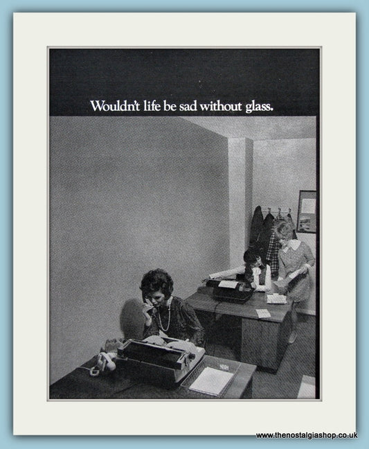 Pilkington Glass Set Of 2 Original Adverts 1969 (ref AD36668)