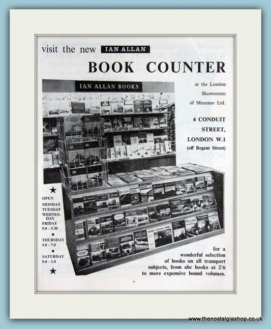 Meccano Ian AllanTransport Hobbies Set Of 3 1963 Original Adverts (ref AD2871)