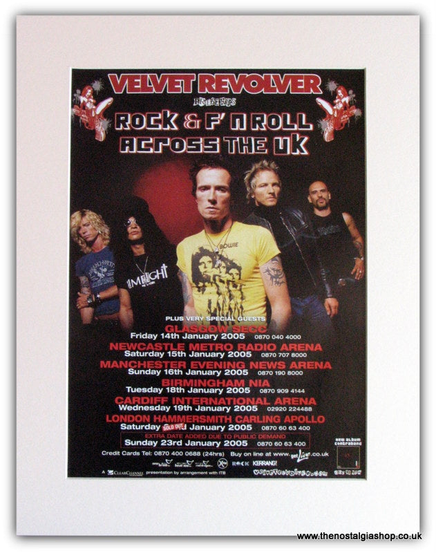 Velvet Revolver UK Tour Advert 2005 (ref AD1773)