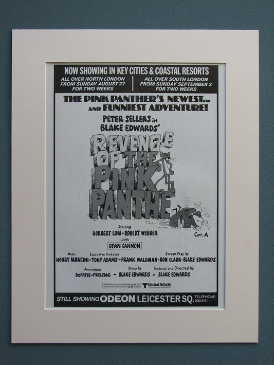 Revenge of the Pink Panther & Soundtrack advert 1978 (ref AD626)