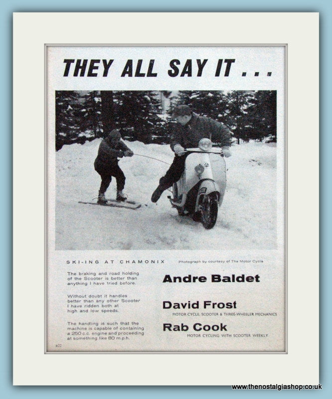 James Scooters, 1961 Double Original Advert (ref AD4082)