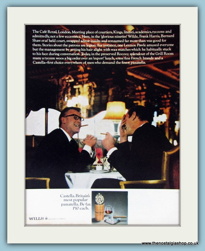 Castella Cigars. Original Advert 1968 (ref AD6041)