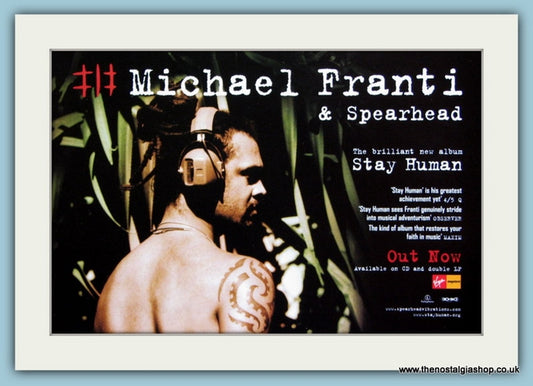 Michael Franti & Spearhead Original Advert 2001 (ref AD1971)