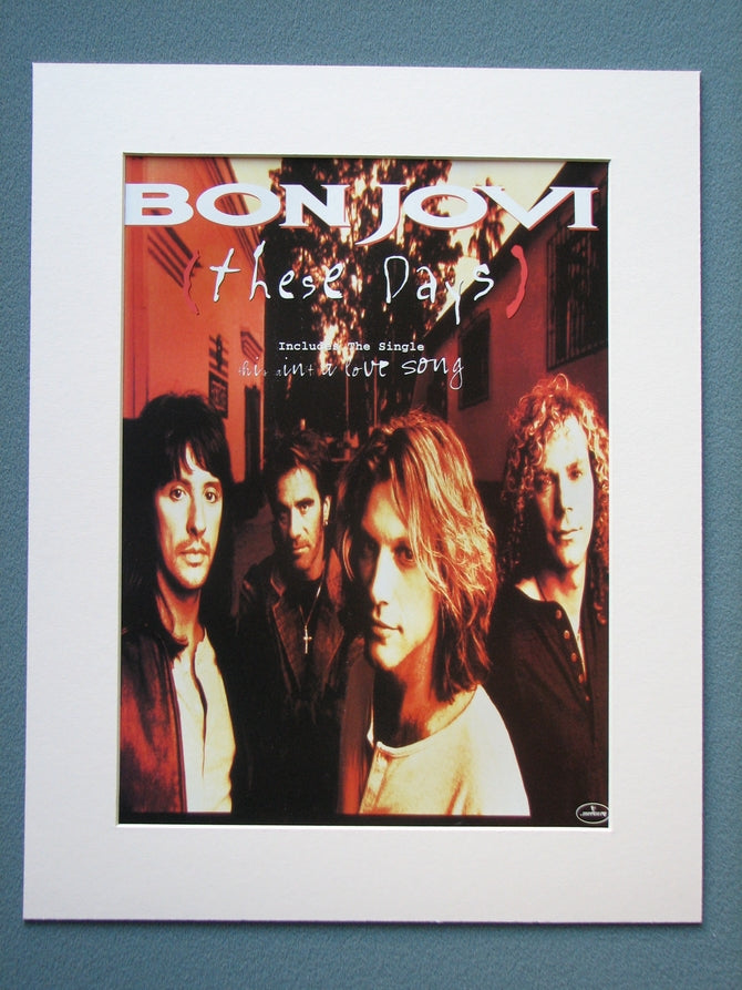 Bon Jovi, These Days. 1995 Original Advert (ref AD886)