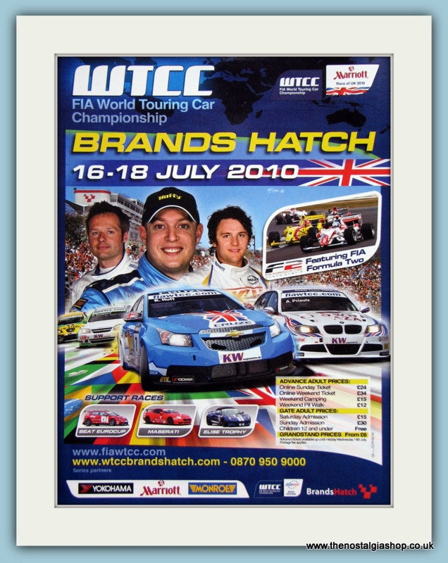 World Touring Car Championship, Brands Hatch 2010. Original Advert (ref AD2051)