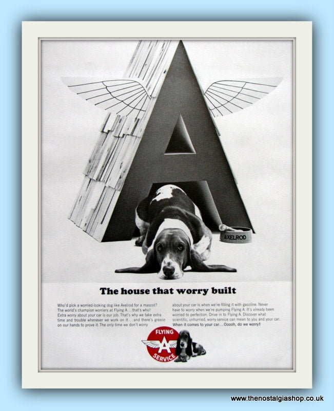 Flying A Service Original Advert 1965 (ref AD8095)
