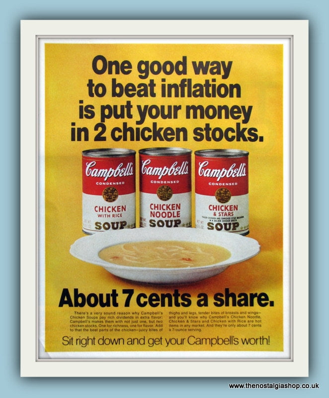 Campbell's Soup. Original Advert 1970 (ref AD8148)