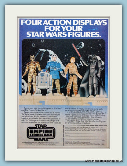 The Empire Strikes Back Star Wars And Competition Set Of 2 Original Adverts 1982 (ref AD6468)
