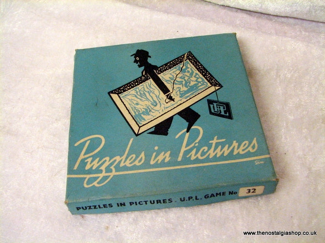 Puzzles in Pictures, Vintage Party Game. (ref nos060f)