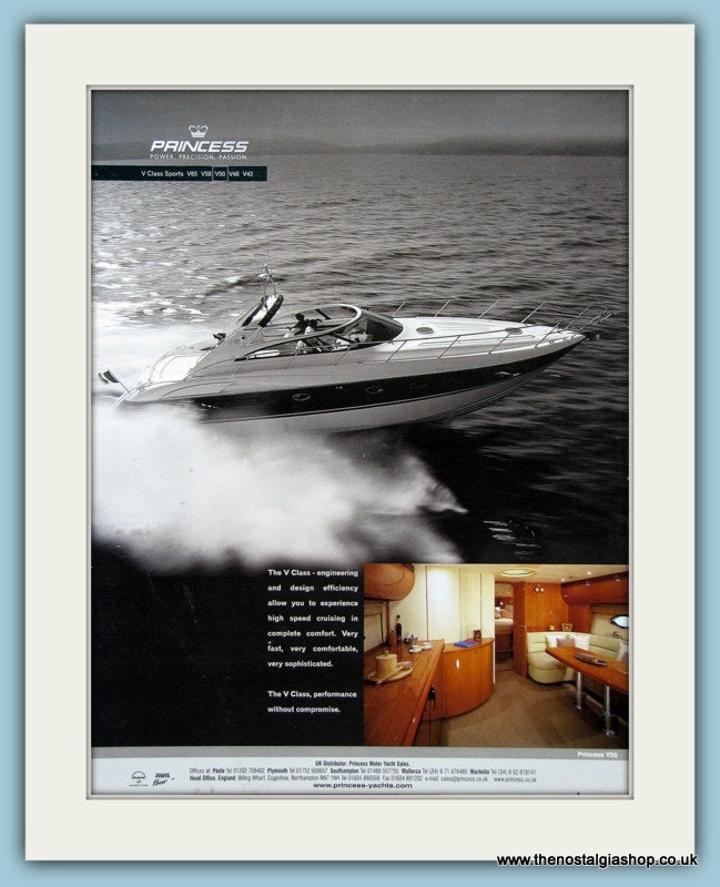 Princess Power Boat Original Advert 2001 (ref AD2327)