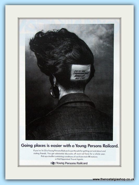 Young Persons Railcard Original Advert 1990 (ref AD6559)
