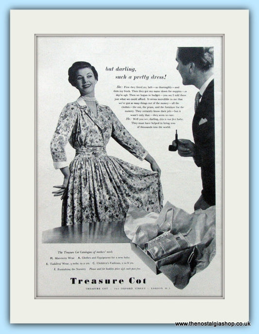 Treasure Cot Catalogues For Mothers Needs Original Advert 1951 (ref AD4707)