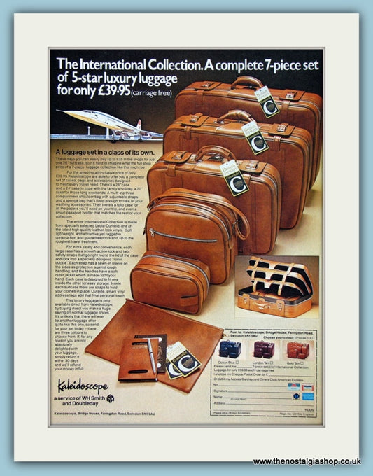 Kaleidoscope 7 piece Luggage Set Original Advert 1979 (ref AD2495)