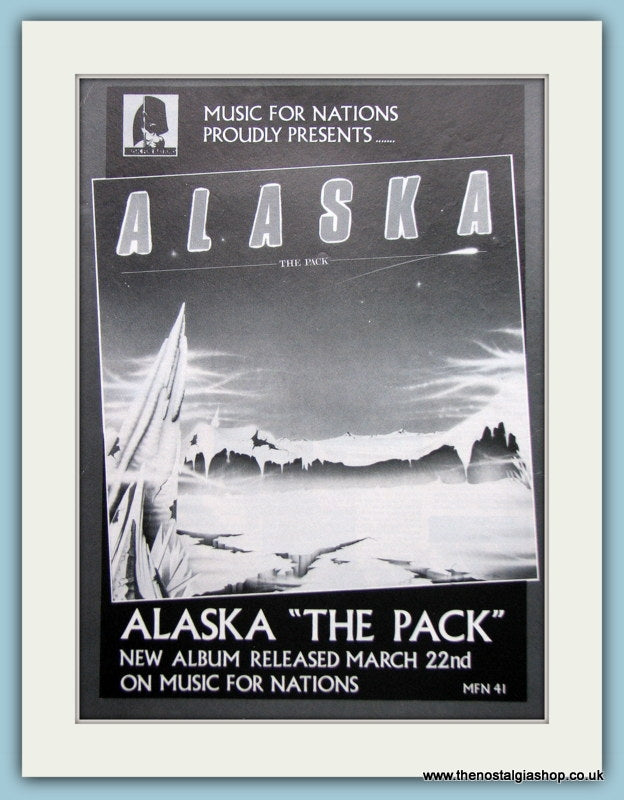 Alaska, The Pack 1985 Original Advert (ref AD3169)