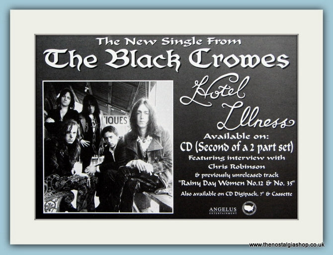 The Black Crowes Original Advert 1992 (ref AD1977)