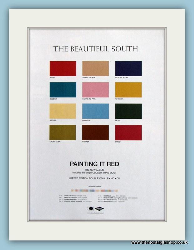 Beautiful South. Painting It Red. Original Advert 2000 (ref AD2889)