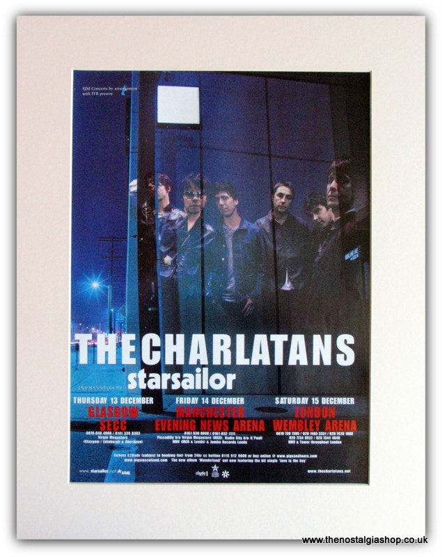 The Charlatans Tour Advert 2001 (ref AD1803)