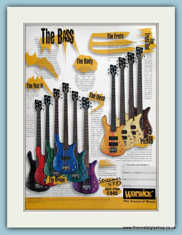 Warwick Bass Guitars. Original Advert 2000 (ref AD2357)