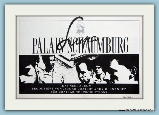 Palais Schaumburg. Original Advert 1982 (ref AD1856)