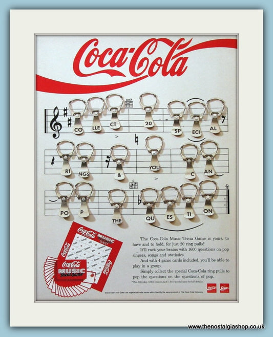 Coca Cola Original Advert 1987 (ref AD2264)
