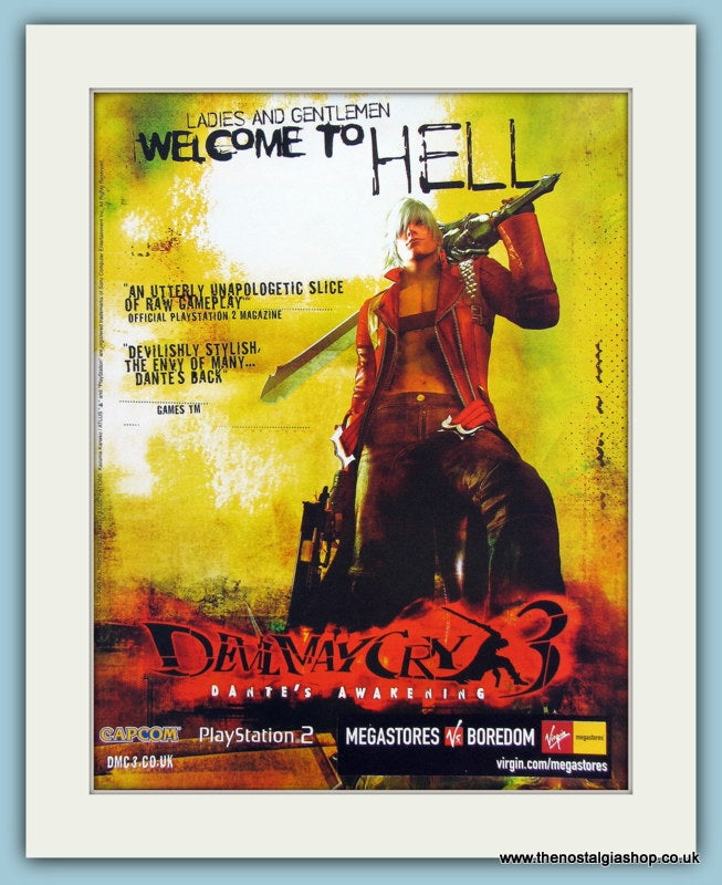 Devil May Cry 3 Dante's Awakening Computer Game Original Advert 2005 (ref AD3956)
