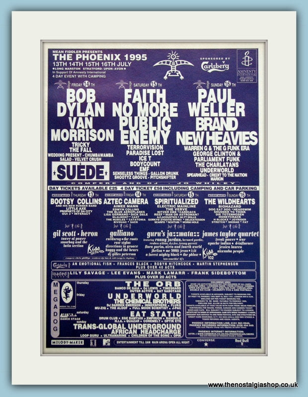The Phoenix Festival Advert 1995 Stratford-Upon-Avon (ref AD3351)