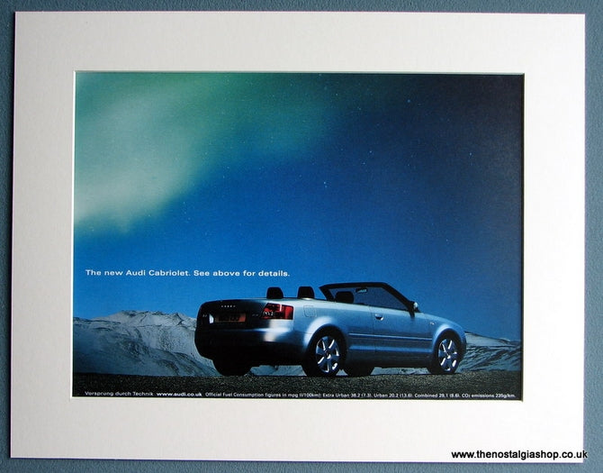 Audi Cabriolet 2002 Original Advert (ref AD1749)