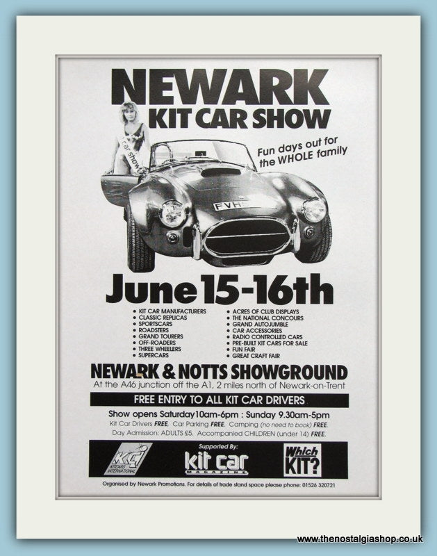 Newark Kit Car Show 1996. Original Advert (ref AD2016)
